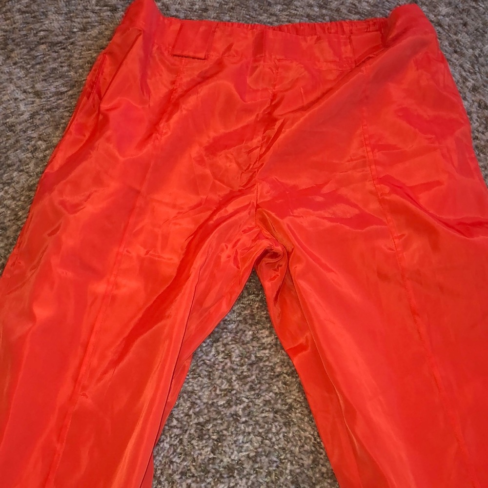 neon orange joggers from fashion nova